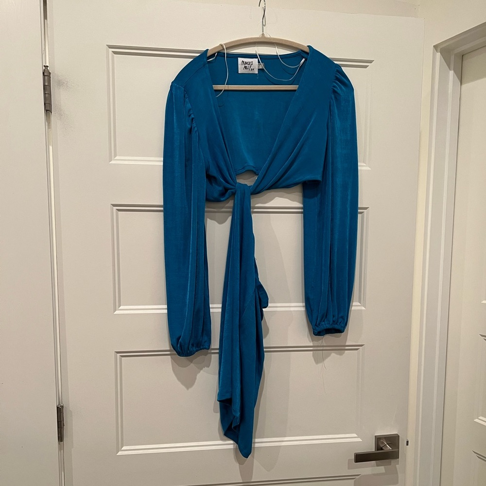 Princess Polly Adi cut out dress in blue